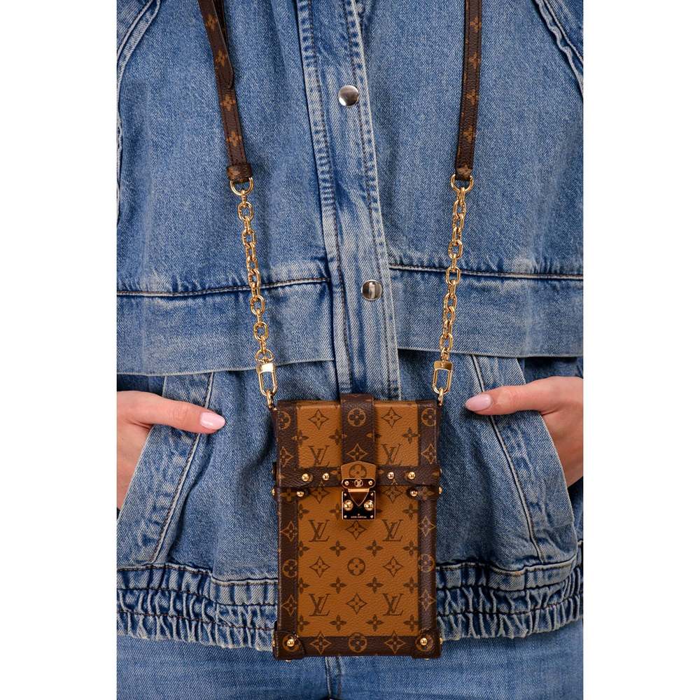 Louis Vuitton 2019 Monogram Reverse Pochette Trunk Crossbody with Strap
